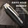 WAIKIL New Men's High Power Electric Hair clipper Oil Head Electric Pusher USB Charging Cordless Repair Machine Styling Tool 6