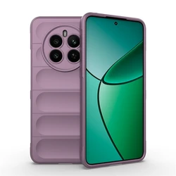 Silicone Liquid Shockproof TPU Phone Case - Anti - Drop Rubber Protector Cover for Realme 12 4G (PURPLE)