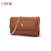CHCH Women's Shoulder Bag New Magnetic Flip Chain Bag Brown Small Square Bag Wallet 1