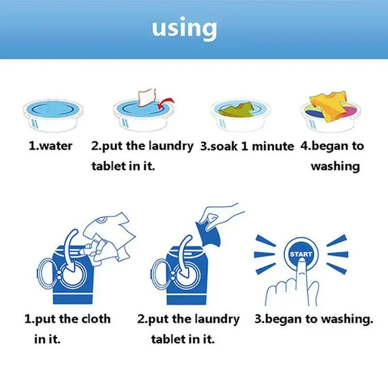 50pcs Laundry Washing Detergent Sheet 6