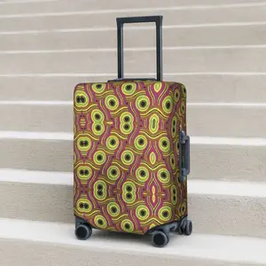 Afro Print Suitcase Cover Geometric Cruise Trip Flight Fun Luggage Case Protector