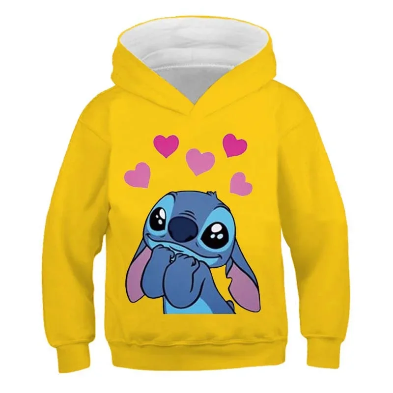 Hooded Sweatshirt Girls Stitch Autumn And Winter Long Sleeve