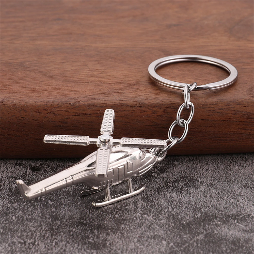 Porte-clés Pilote Avion Métal Argenté - Pendentif Charm, Neuf Avec étiquette