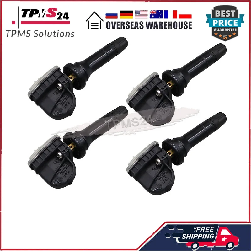 

4Pcs Tire Pressure Sensor Monitoring System TPMS 01732445 433MHZ For Geely
