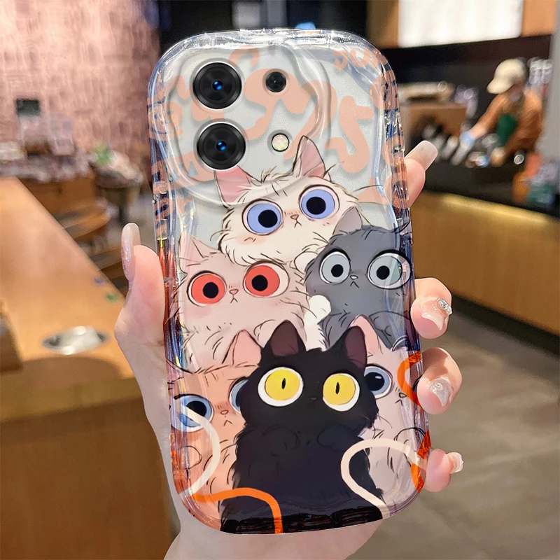 Cartoon Cat Soft TPU Phone Case - Durable and Stylish Protection
