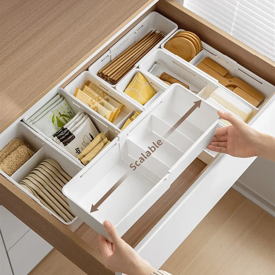 Tiroir Coulissant Cuisine,Panier Coulissant pour Placard de Cuisine