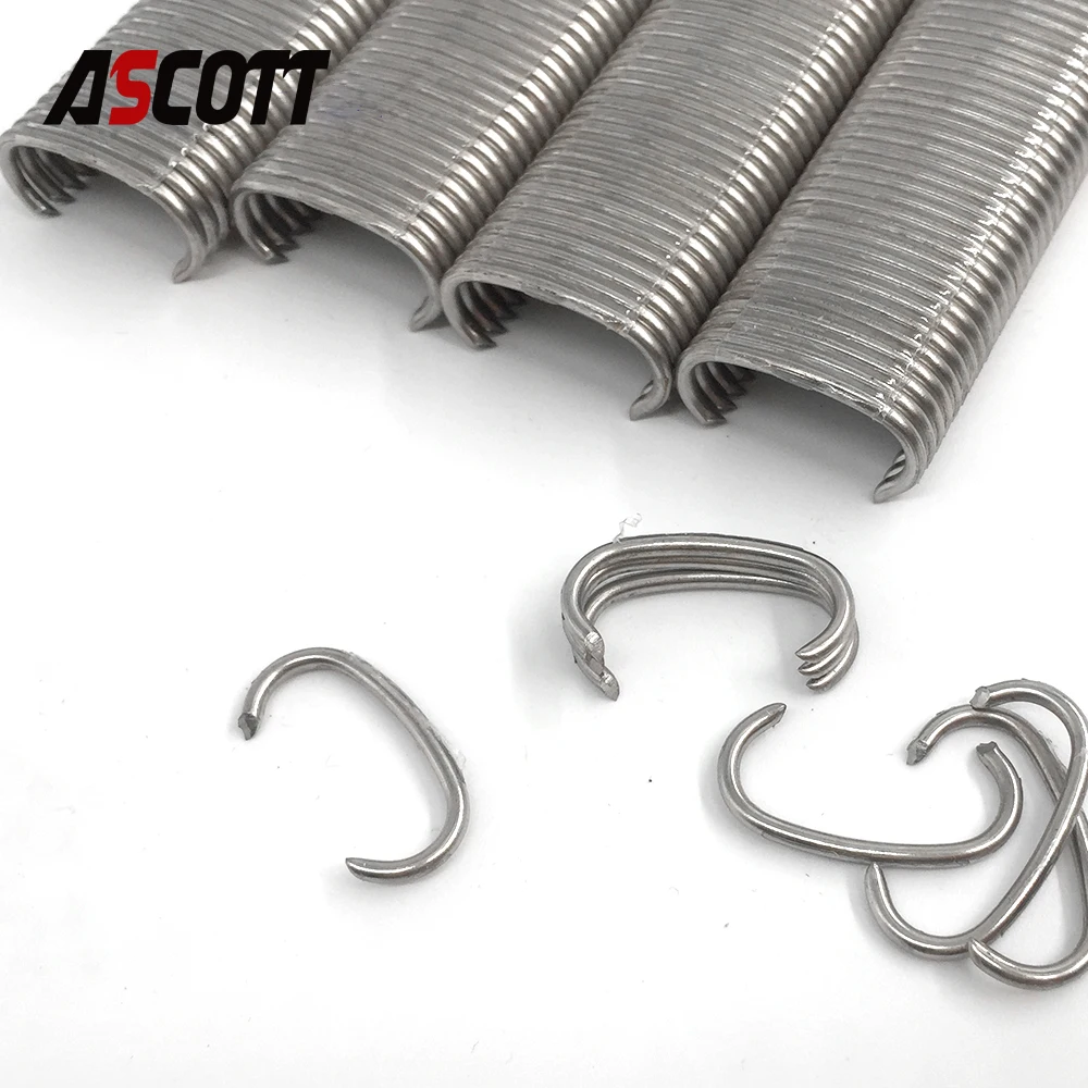 Pneumático c Ring Nails Air Nail Gun Porco para Sc7e Sc7c Sc760c Sc760b 1000 Pcs Aço Inoxidável