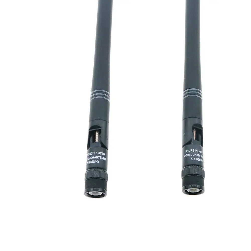 2 Antenne Aeree BNC Per Ricevitori Shure ULX, SLX, UR24D - 638-698 MHz - MICWL