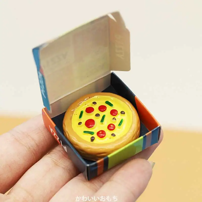 1set 1/6 1/12 Miniature Dolls Food Mini Pizza Bread Drinks Model for Barbie Blyth Dollhouse Kitchen Accessorie Kids Pretend Play 5