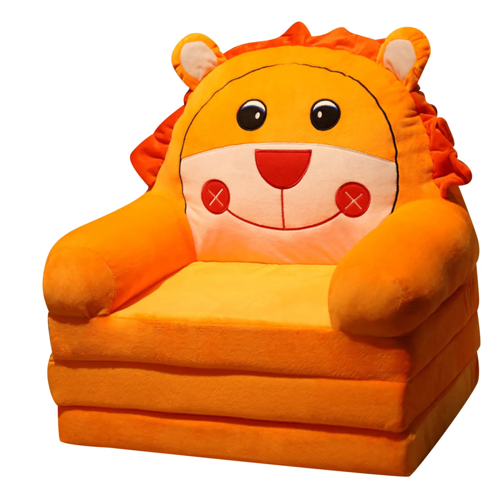 Seat Cushion Large Cushion Support Board Plush Foldable Kids Sofa Backrest  Armchair 2 In 1 Foldable Children Sofa Cute Cartoon Lazy Sofa Children  Floor Seat Cushion for Adults Leather Car Seat Cushion 