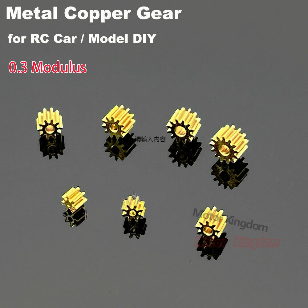 Motor Gear Transmission Gear Electric Bike Gear Cassette Deck Tape Gear Electric Chain Saw Gear 8T 9T 10T 11T 12T 13T 14T 15T 16T 18T Teeth 0.3 Modulus Brass Metal Copper Gear Motor Spindle Gearwheel Fit 1mm 1.5mm 2mm Shaft
