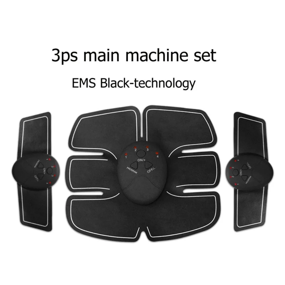 Gym Equipment Gel Pads Hip Muscle Stimulator Massager EMS Muscle Stimulator Arm Abdomen Trainer Fitness Abdominal Trainer