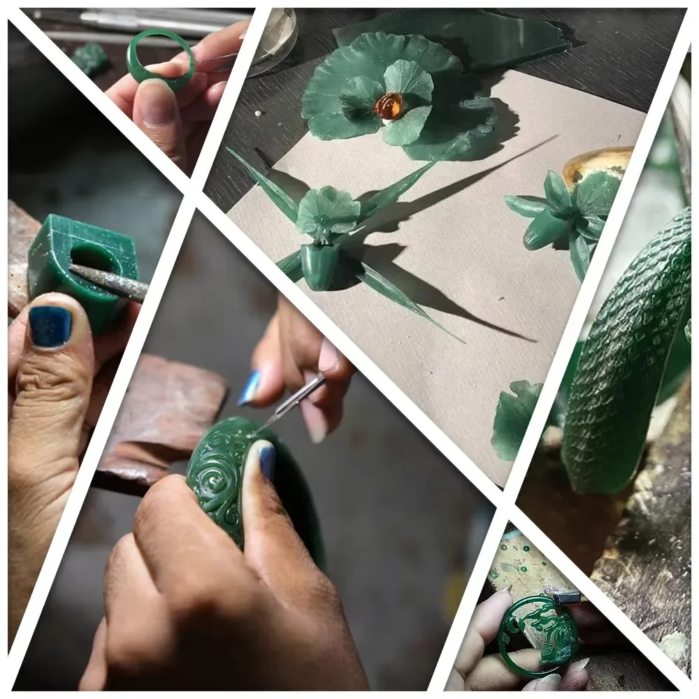70x90mm 녹색 보석 조각 왁스 블록 (몰드 제작, 조각, 각인 및 치과 모델링 용)