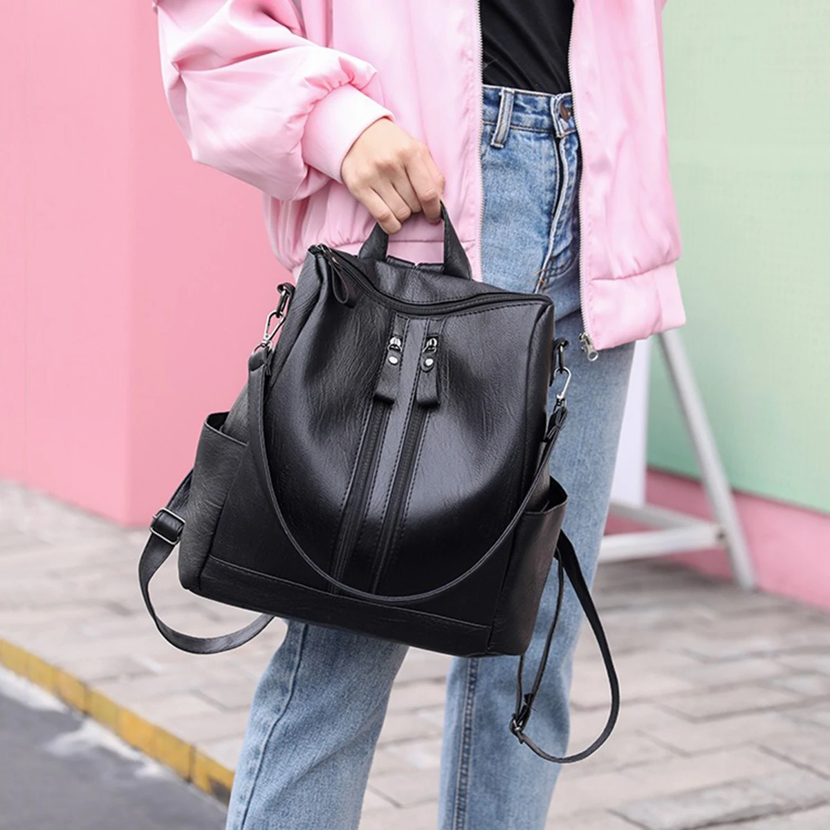 Women's Fashion Casual Backpack Small Lightweight Cute Daily Travel Bag For College School Commute Outdoor Shoulder Bag - 6