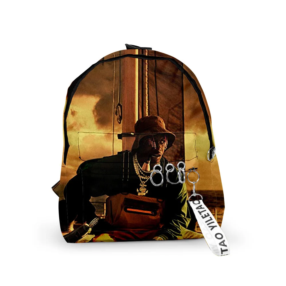 Classic Hip Hop Lil Yachty Backpacks Boys/Girls pupil School Bags 3D Print Keychains Oxford Waterproof Cute Small Backpacks