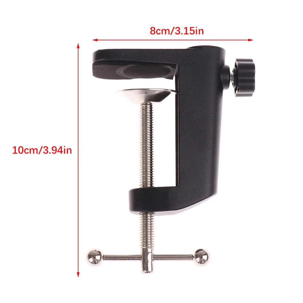 C-Shaped Clip Desk Table Mount Clamp Microphone Suspension Boom Scissor Arm Stand Holder Table Light Bracket