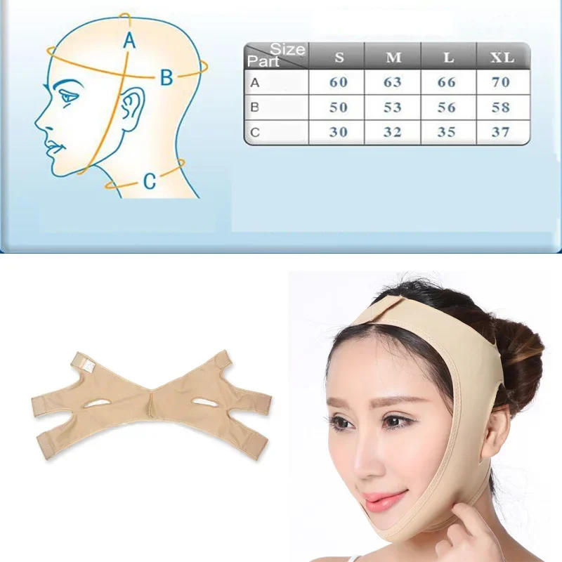 Elastic Face Bandage Slimming Tapes V Line Shaper Chin Cheek Face Lift Devices Jawline Facial Massager Wrinkle Women Beauty Care 6