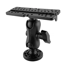 Swivel Fish Finder Mount - Universal GPS Electronics Holder and Navigation Bracket (Black)