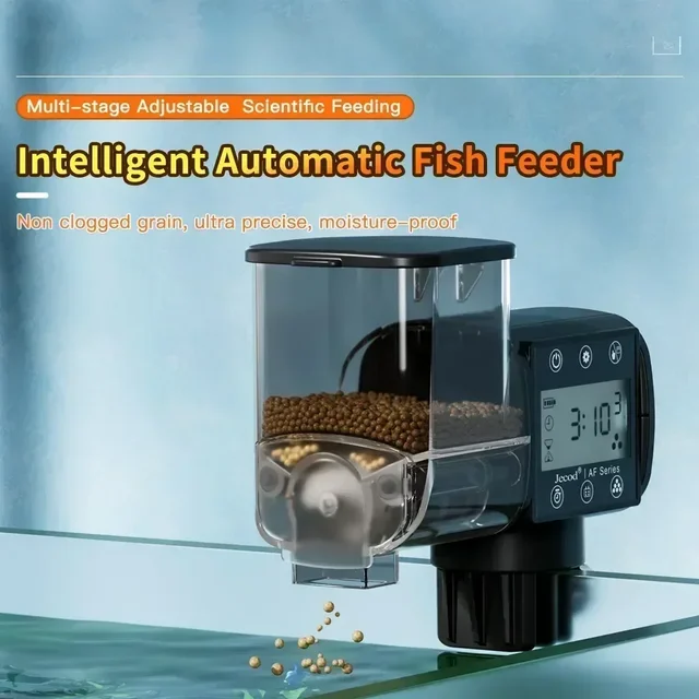 Intelligent Aquarium Fish Tank Feeder with Digital Timing Bluetooth Wireless Remote Control Automatic Feeder Having Digital 2