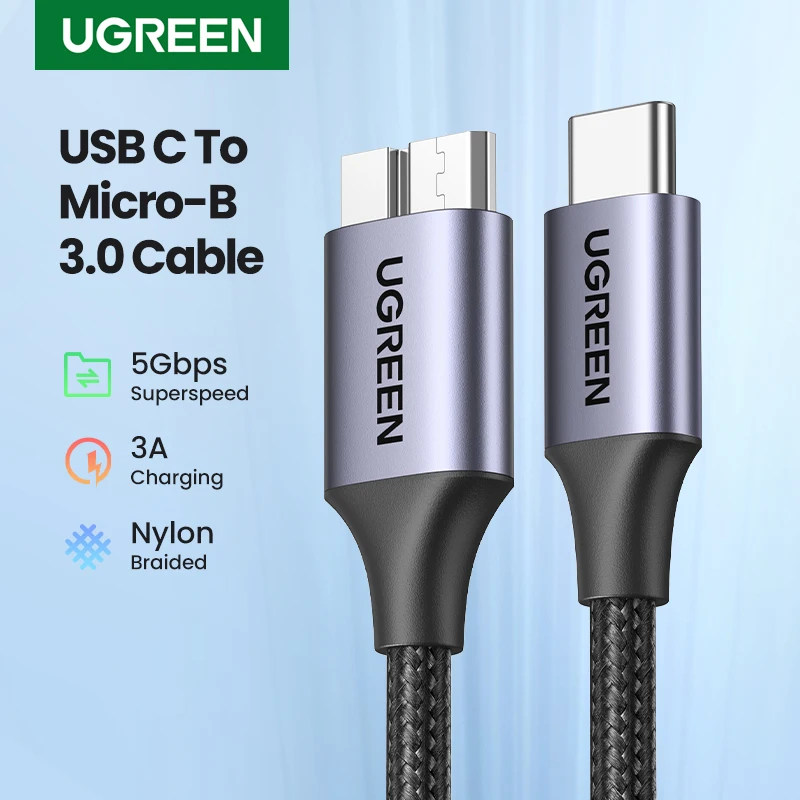 USB-C to Micro-B Charging Cable (USB 3.0)