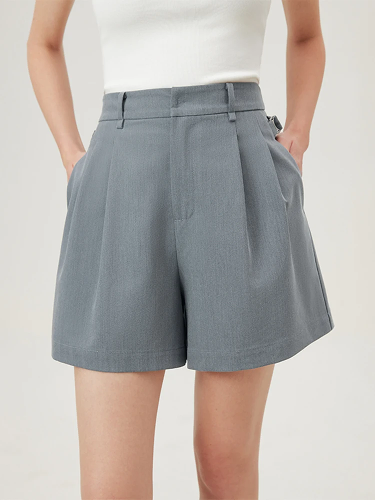 

FSLE Summer Commuting Versatile Casual Shorts For Women 2024 Summer New Female Suit Shorts Pants Office Lady 24FS12396