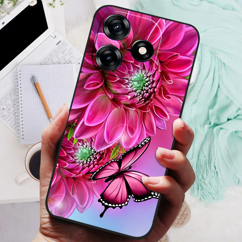 Black Silicone Soft Lion Cat Design Protective Bumper Case