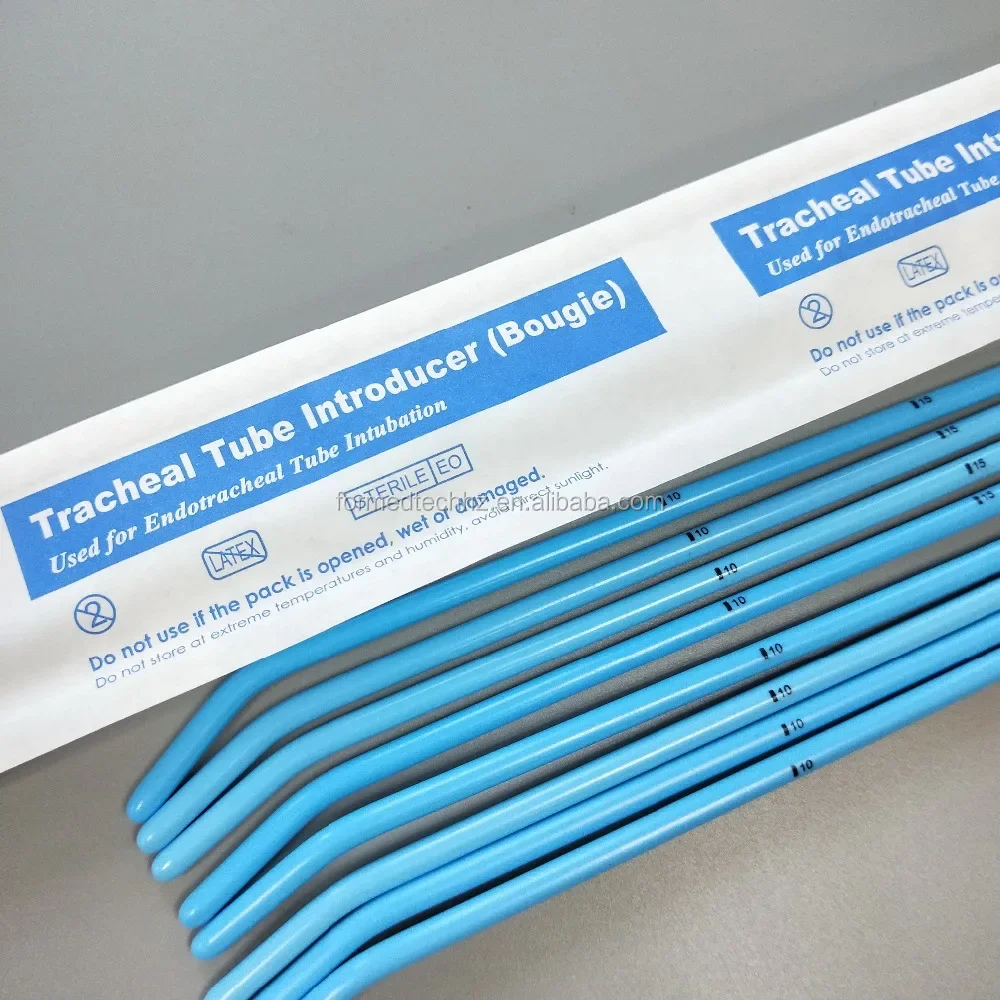 General medical supplier PE material endotracheal tube bougie introducer curved tip