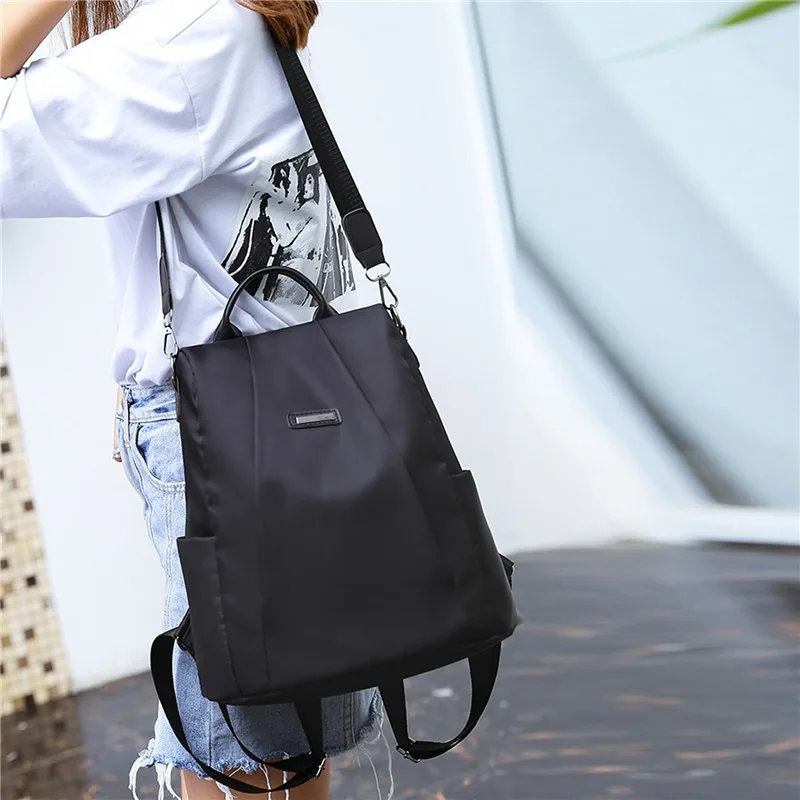 Zaino multifunzione donna in nylon per scuola viaggio e tempo_voghion.com