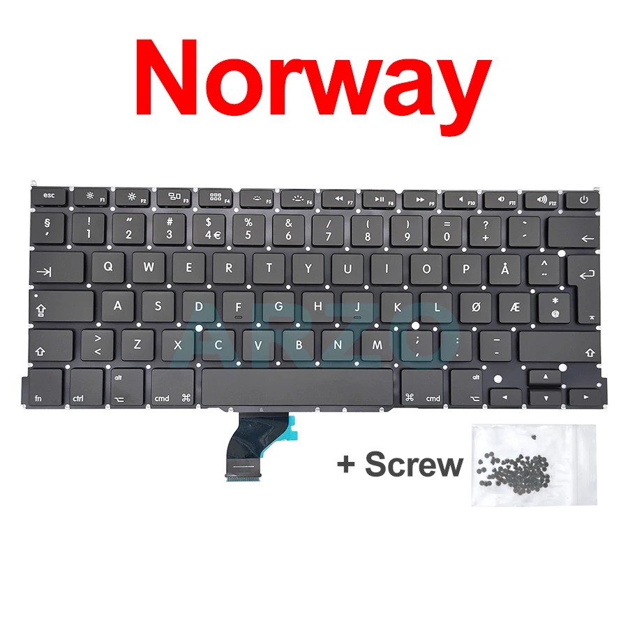 MacBook Pro 13インチModel No:A1502 USキーボード A1502 Keyboard Replacement For Macbook Pro Retina 13