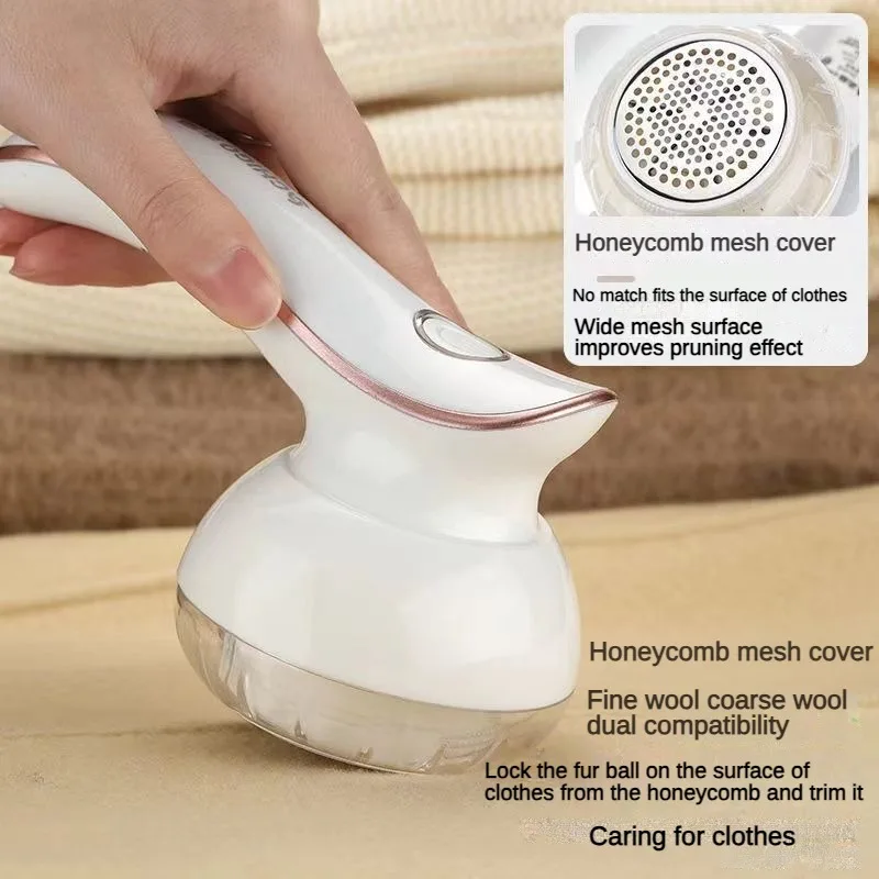Electric Lint Remover Six Knife Net Pellet Shaver Portable USB Rechargeable For Clothing Hair Ball Trimmer Fuzz Spools Removal 2