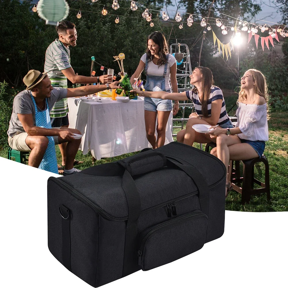 Professional Speaker Carrying Case Bag Heavy-Duty Bluetooth-compatible Speaker Case Multifunctional for  Ears Hyperboom