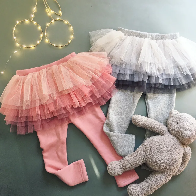 2 3 4 5 6yrs Baby Girl Princess Legging With cake Tutu Skirt