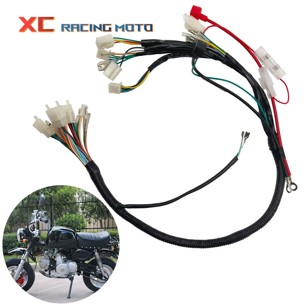 For Honda Z50 Z50A Z50J Z50R Mini Trail Monkey Bike Motorcycles Electric Full Assembly Spare Parts Entire Vehile Cable Wire Line зажим для руля мотоцикла с винтовой ручкой и болтом для honda z50 z50j monkey dax ct70 z50r 50 аксессуары