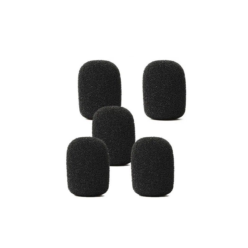 Small Foam Mini Microphone Covers For Headset Microphone Mic Cover For Headset Protection Lavalier Microphones 5 Pcs microphone cover