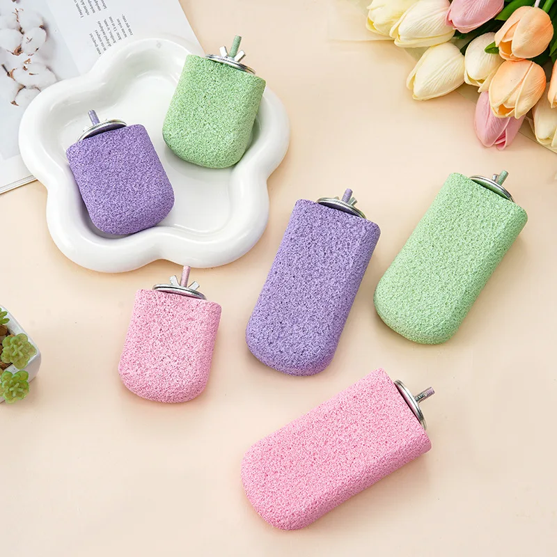 Perches For Bird Cages Parrot Calcium Teeth Mouth Molar Grinding Stone Natural Stick Paw Grinding Chew Toy
