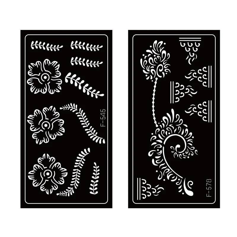 38 Different Styles Herbaceous Tattoo Stickers Waterproof Temporary Hollow Flower Simple Tattoo Sticker for Women Men