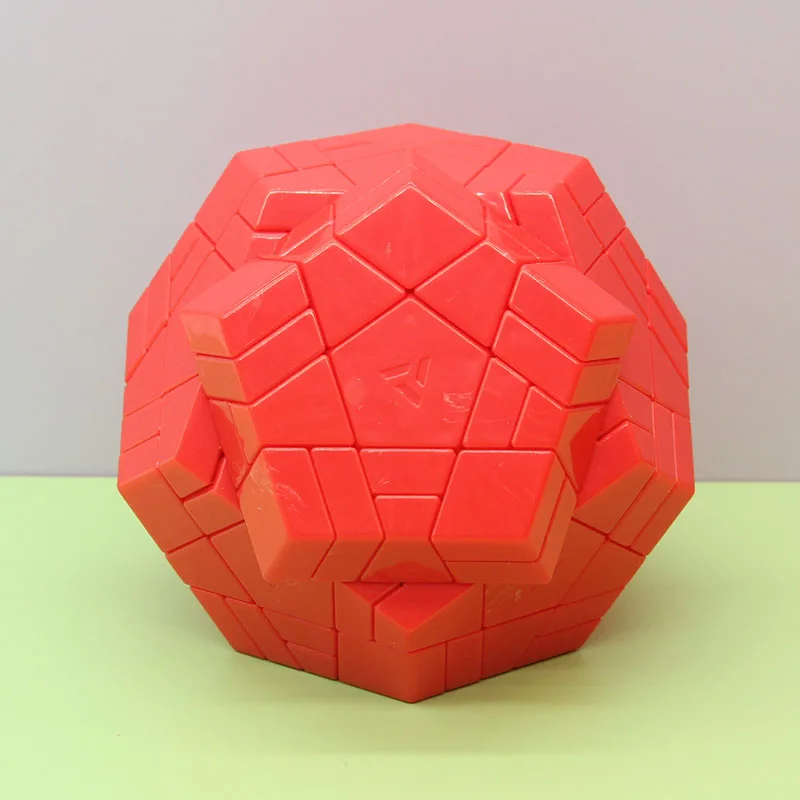 AJ Red Split Megaminxeds Magic Cube Dodecahedron Professional Neo Speed Twisty Puzzle Brain Teasers Antistress Educational Toys 4