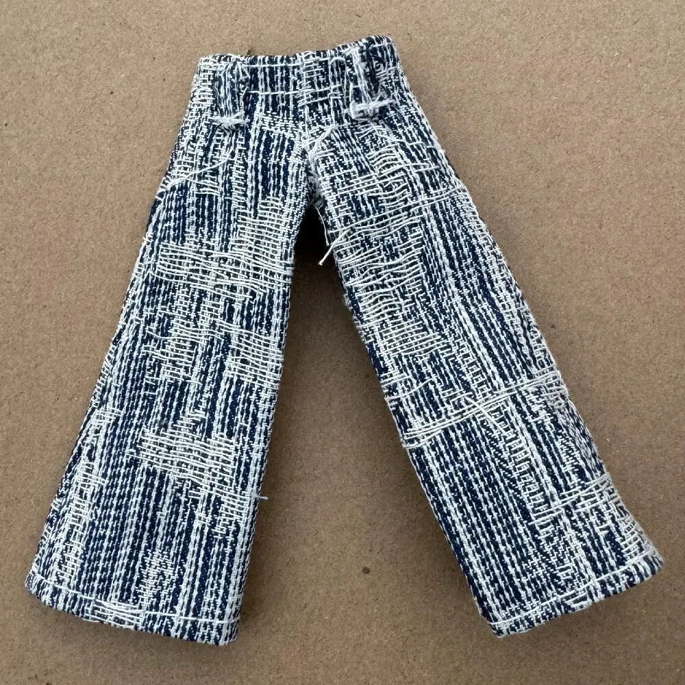 Handmade Vintage Hip-Pop Doll Trousers - DIY Accessory