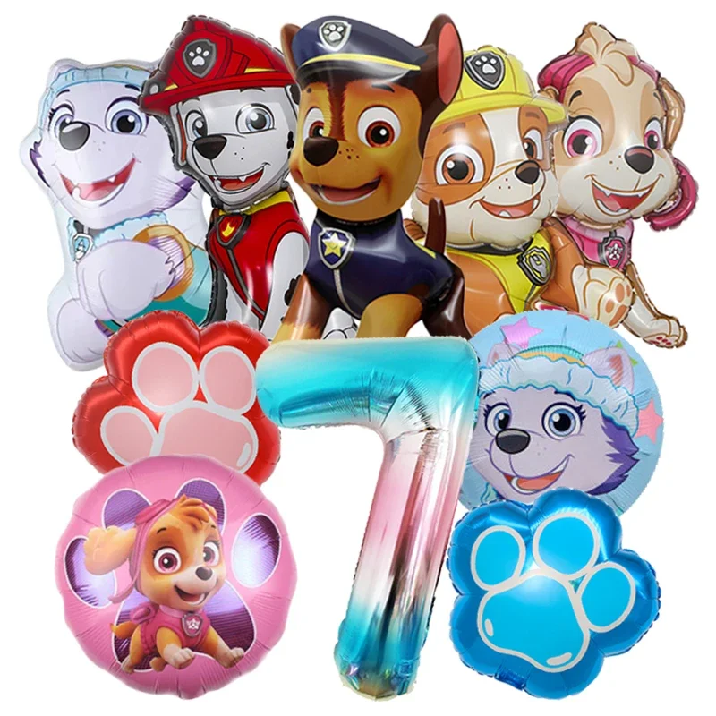 1 Satz Paw Patrol Cartoon Ryder Skye Chase Aluminiumfolienballon Kindergeburtstag Dekoration Partyzubehör Spielzeug Geschenk – Detail 9