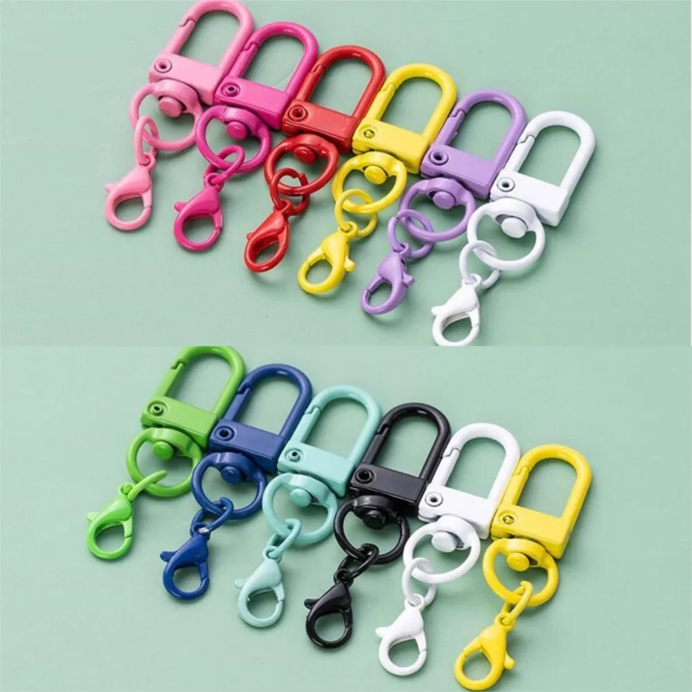 10 teile/los Bunte Karabiner Haken Schlüsselbund Mit Hummer Matel Verschlüsse Für DIY Schmuck Machen Hund Schnalle Neckalce Zubehör