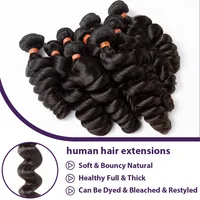 Extensions de cheveux humains bouclés à ondulations profondes, double trame, non traités, brésiliens, 30 38 40 pouces, 1 2 3 4 Tissage 4
