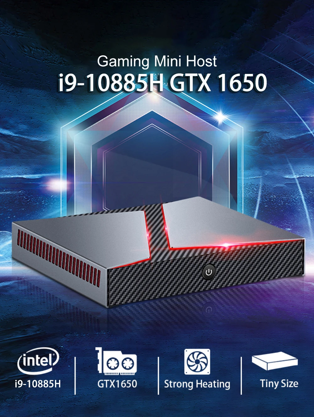 10th Gen Intel Core Gaming Mini PC: I9 10885H/I7-10870H, GTX1650 4G, Win11, DDR4, M.2 NVME, 4K HDMI DP Type-C Description Image.This Product Can Be Found With The Tag Names Barebone Mini PC, Computer Office, Gaming computer