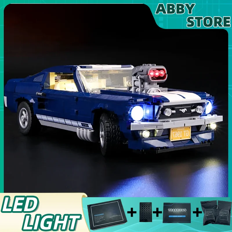 

Семейный набор для LEGO 10265, креативный для Mustang GT500 1967 1960, строительные блоки (только строительные детали, без модели блоков)