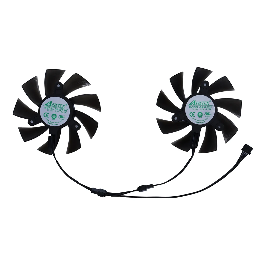 Conjunto Pla09215b12hga92s2hvideo Card Fangpu Coolerplaca de Video Vídeo Ventilador de Placas Gráficaspara Xbly Rx580 rx 580 8gbsubstituir Xy-d09015b Peças - Imagem 6
