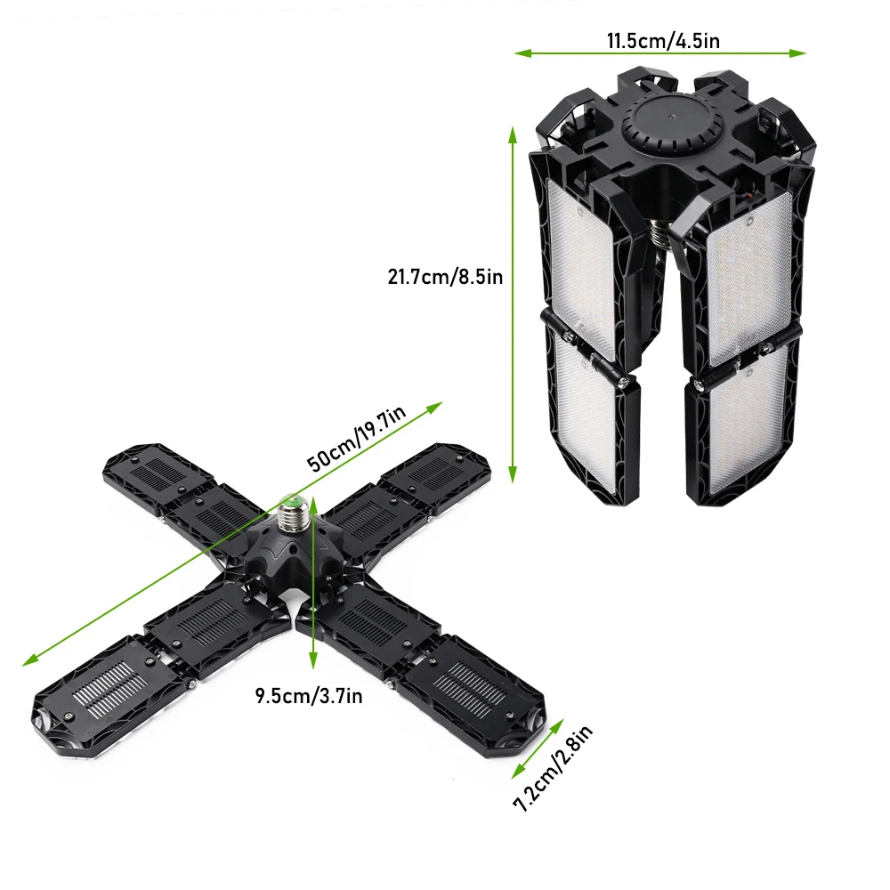 Foldable LED Grow Light 300W Full Spectrum For Indoor Plants Growbox Growtent