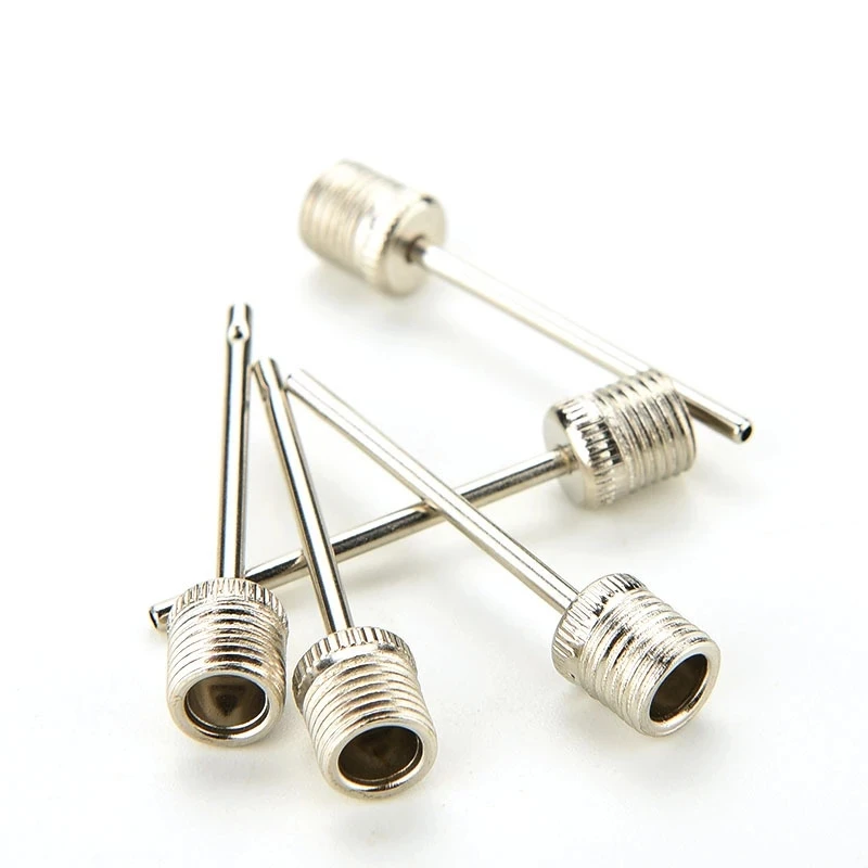 5PCS Basketball Inflating Pump Needle Football Inflatable Air Valve Adaptors Nozzle Ball Air Needle Stainless Steel Pump Pin