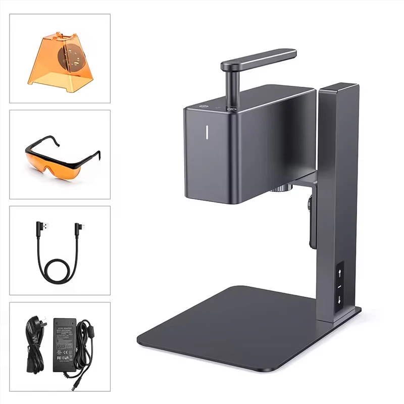 Bluetimes 450 nm Lasergravierer, tragbare Hand-Mini-Graviermaschine zum Schneiden von Holz, Metall, Leder, Logo, Mark LP2