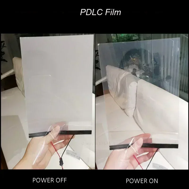 Auto-adesivo Smart Window Glass Film, Switchable Electronic PDLC Sticky Film, Privacy Tint, Tamanho personalizado