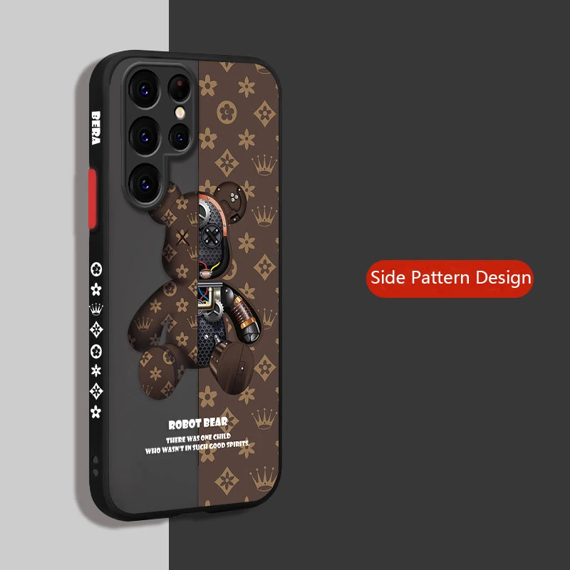 Механический медведь жесткий матовый задний Чехол для Samsung Galaxy A13 A23 A33 A53 A73 A52 A72 A32