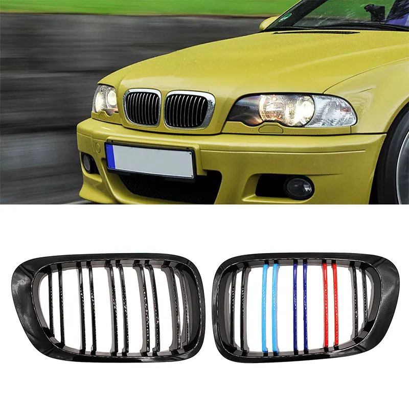 

Передняя решетка для BMW 3 серии 1999-2002 E46 M3 323 i/is 325Ci 328 i/is/Ci 330Ci, 2 дверные решетки, гоночная Спортивная решетка